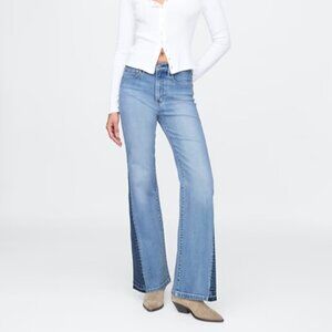 Gap High Rise Patched '70s Flare Jeans 28